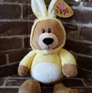 New Kellytoy Beaver 🦫 Bunny Rabbit Halloween Plush 18" Stuffed Sugar Loaf Toy